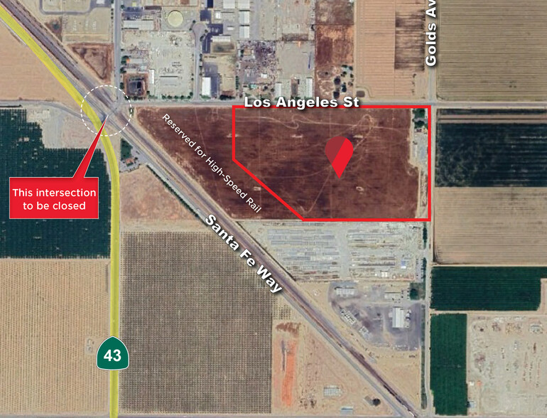 SEC Los Angeles St Golds Ave, Shafter, CA for sale - Aerial - Image 2 of 4