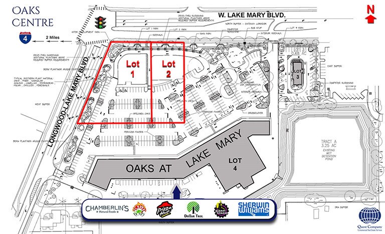 3037 W Lake Mary Blvd, Lake Mary, FL à louer - Plan de site - Image 2 de 8