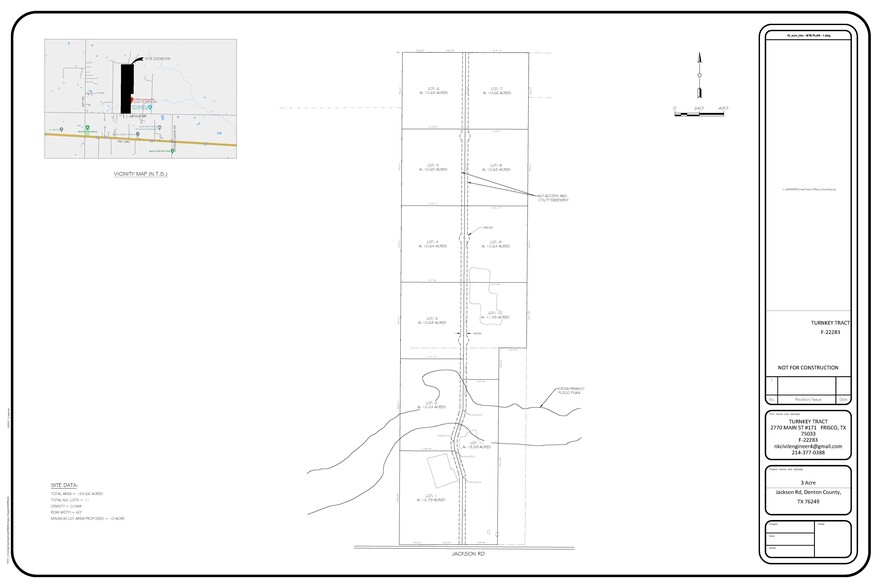 10700 Jackson, Krum, TX à vendre - Plan de site - Image 2 de 17