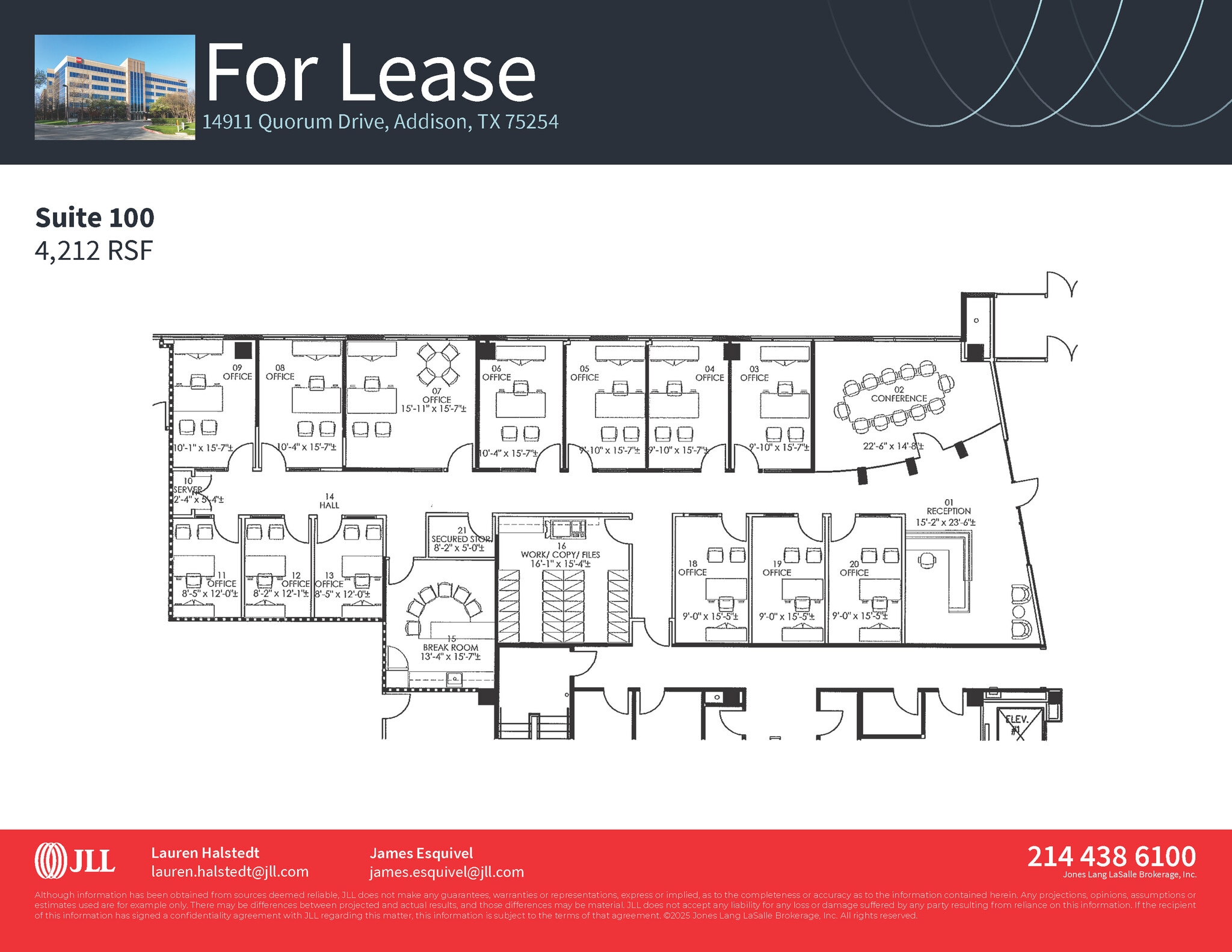 14911 Quorum Dr, Addison, TX à louer Plan d’étage- Image 1 de 1