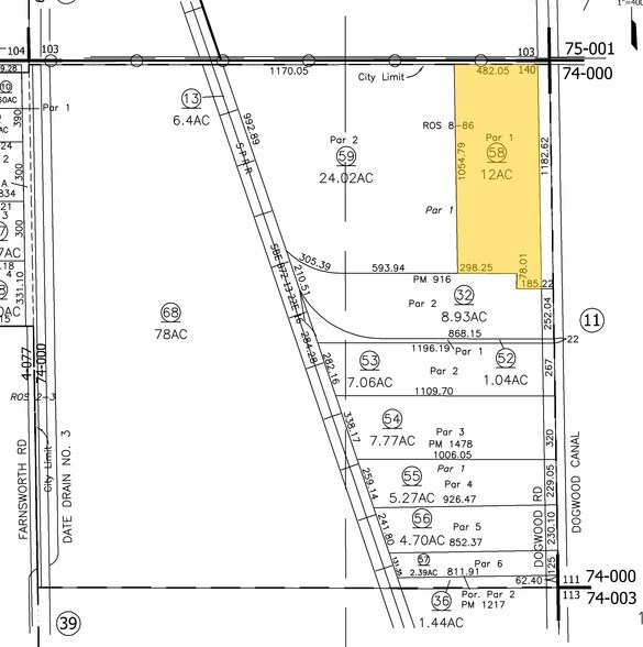 1571 S Dogwood Rd, El Centro, CA à vendre - Plan cadastral - Image 2 de 5