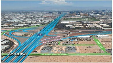 2815 W Warm Springs Rd, Las Vegas, NV - Aerial  map view