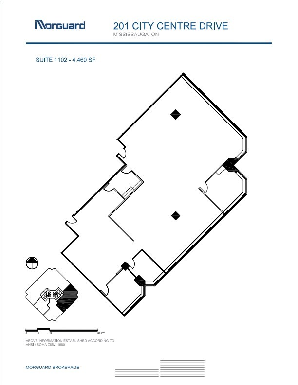 201 City Centre Dr, Mississauga, ON for lease Floor Plan- Image 1 of 1