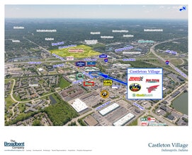 6621-6697 E 82nd St, Indianapolis, IN - AERIAL map view - Image1