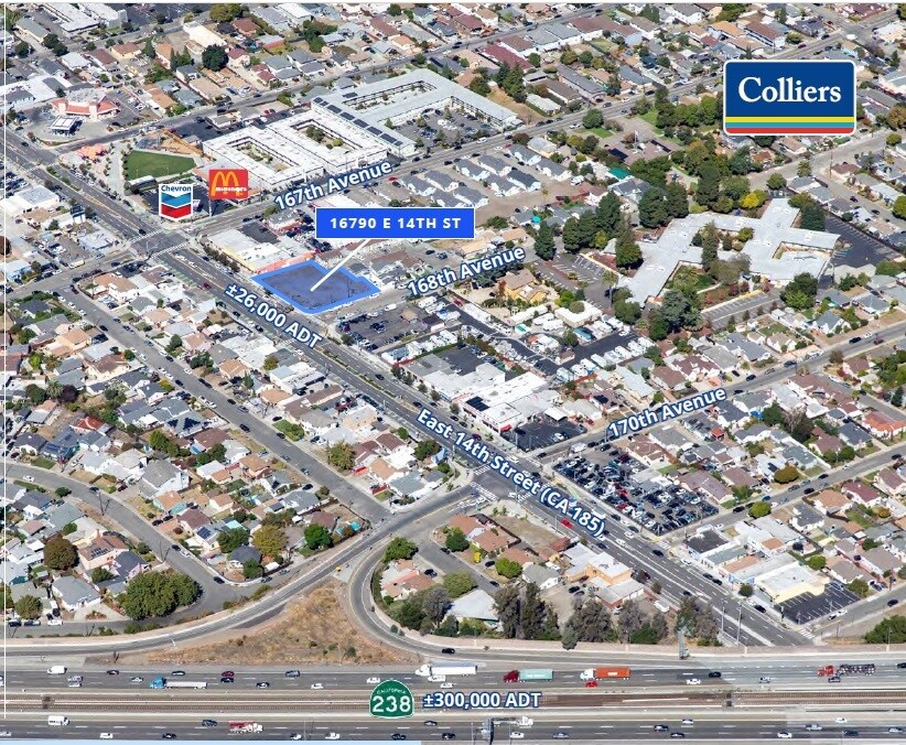 16790 E 14th St, San Leandro, CA for lease Aerial- Image 1 of 5
