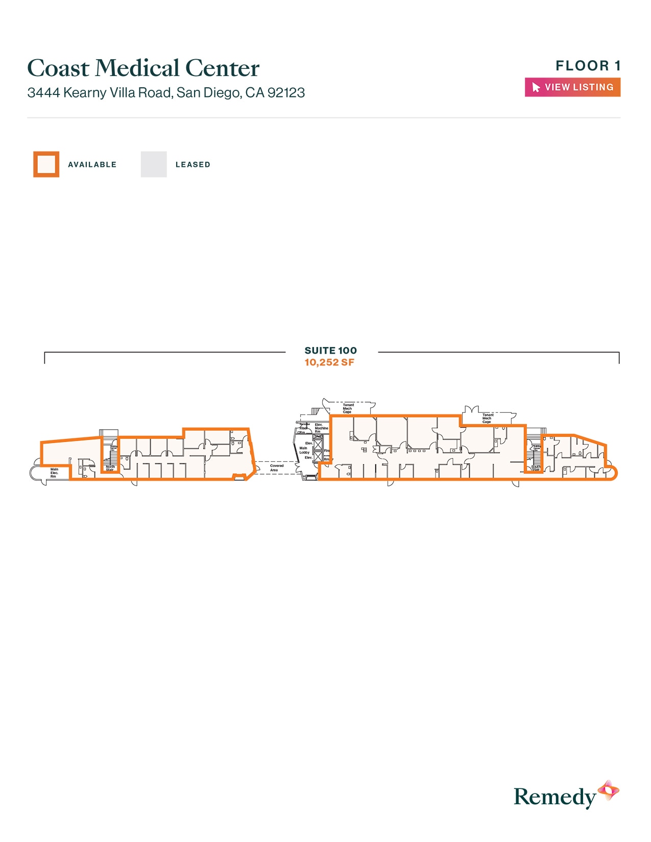 3444 Kearny Villa Rd, San Diego, CA for lease Floor Plan- Image 1 of 1