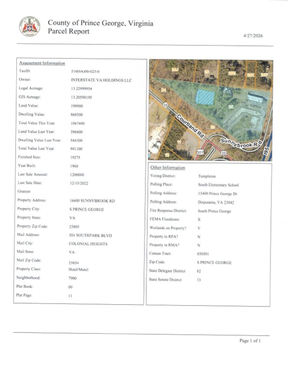 16600 Sunnybrook Rd, Petersburg, VA for sale Building Photo- Image 1 of 2