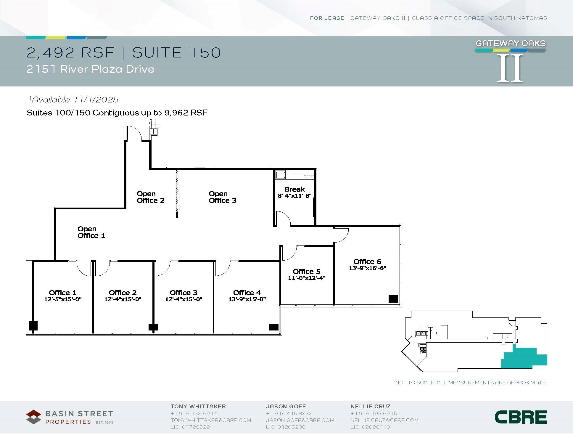 2150 River Plaza Dr, Sacramento, CA à louer Plan d’étage- Image 1 de 2