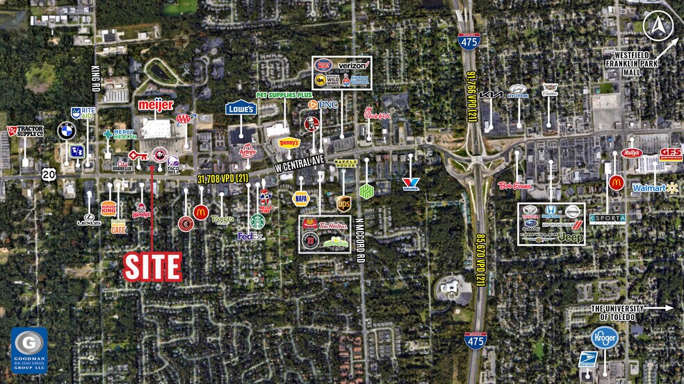 7340 W Central Ave, Toledo, OH à louer - Photo du bâtiment - Image 2 de 3