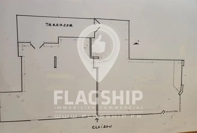 Retail in Paris for sale Floor Plan- Image 1 of 2