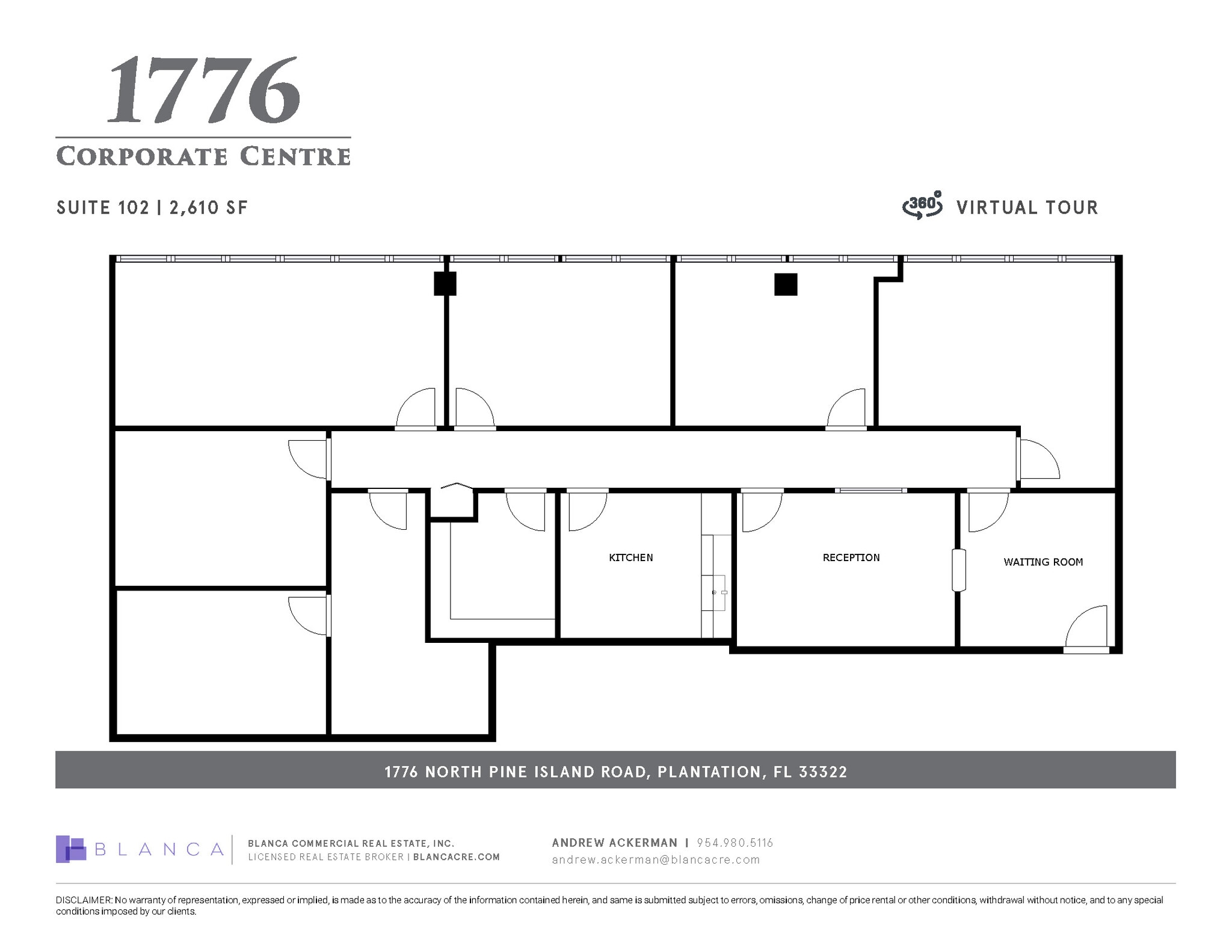 1776 N Pine Island Rd, Plantation, FL for lease Floor Plan- Image 1 of 1