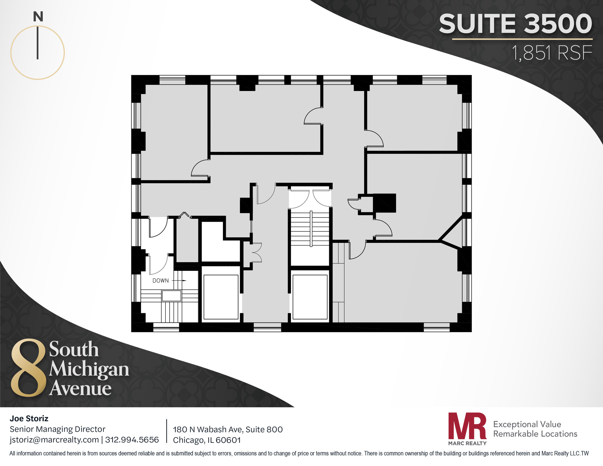 8 S Michigan Ave, Chicago, IL à louer Plan d’étage- Image 1 de 8