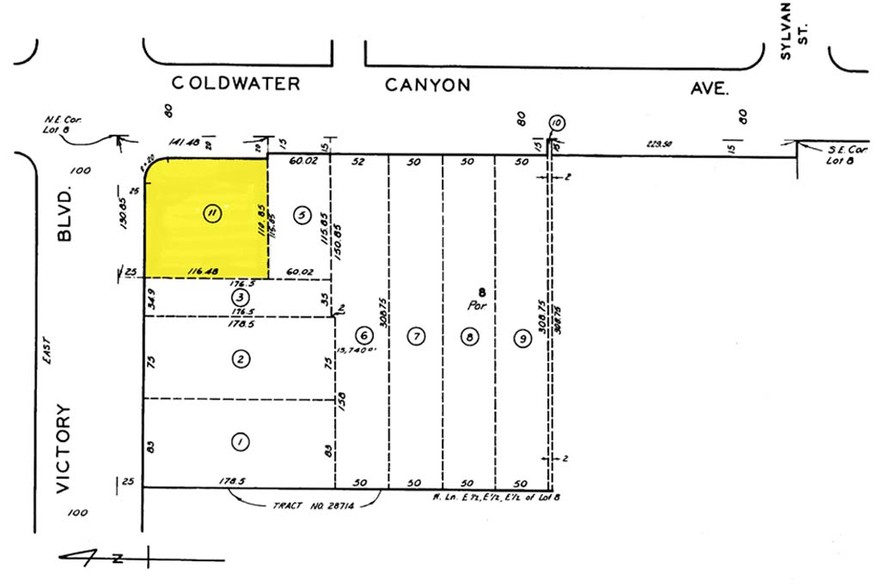 12900-12908, North Hollywood, CA à vendre - Plan cadastral - Image 2 de 20