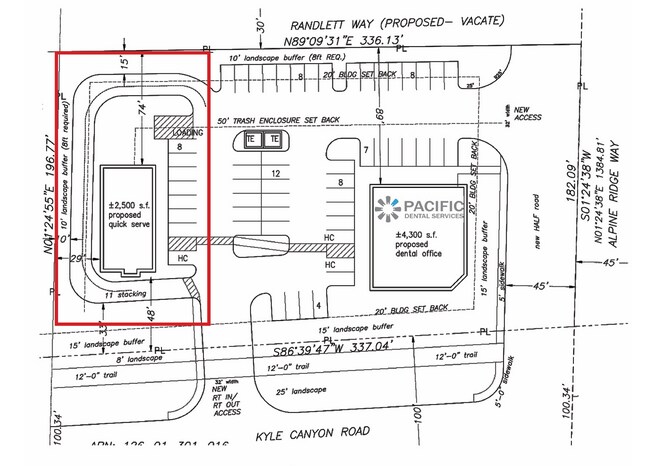 Plus de détails pour NWC Kyle Canyon Rd. & Alpine Ridge way, Las Vegas, NV - Terrain à louer
