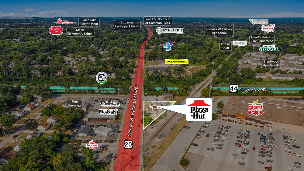 1165 Mentor Ave, Painesville, OH à vendre - Photo du bâtiment - Image 2 de 5