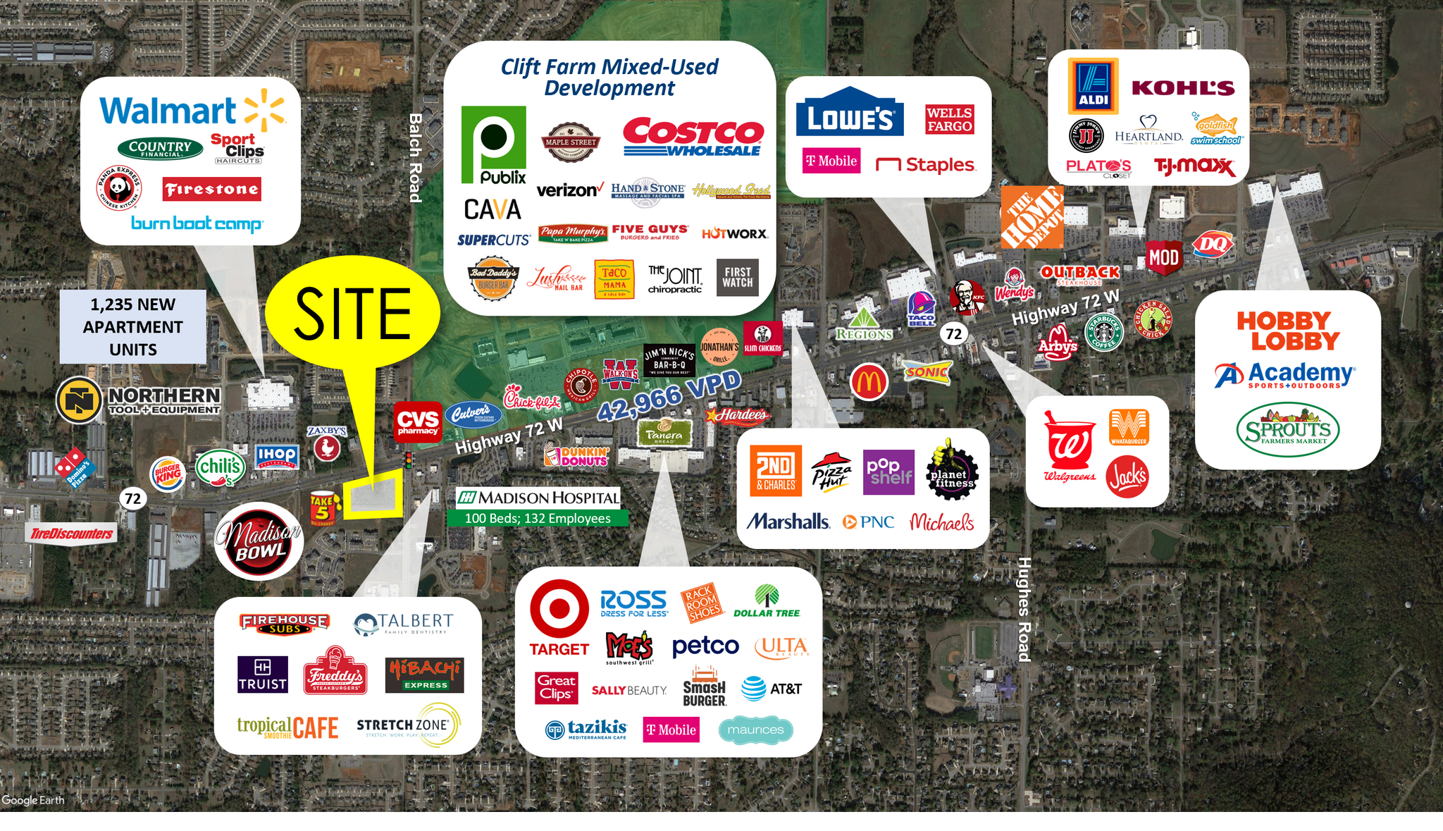 Highway 72 & Balch Road, Madison, AL for sale Building Photo- Image 1 of 6