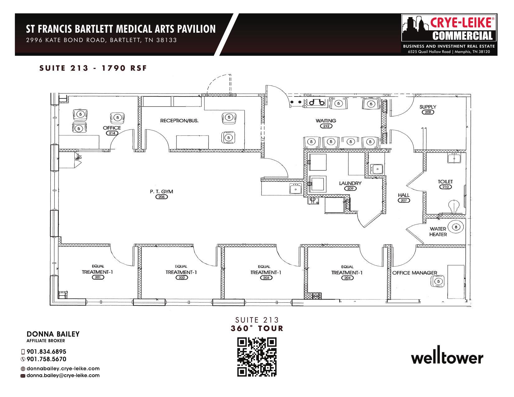 2996 Kate Bond Rd, Bartlett, TN à louer Plan d’étage- Image 1 de 1