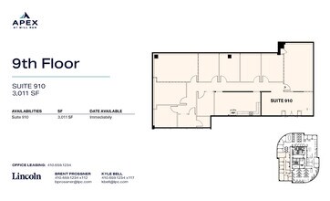 10451 Mill Run Cir, Owings Mills, MD à louer Plan d’étage- Image 1 de 1