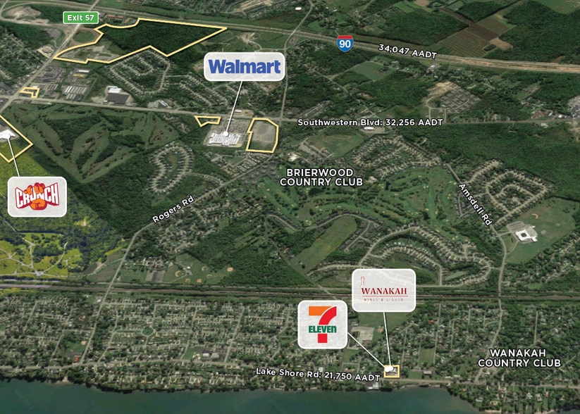 4931 Lake Shore Rd, Hamburg, NY for lease - Aerial - Image 2 of 4
