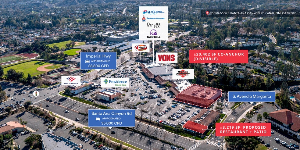 5550-5640 E Santa Ana Canyon Rd, Anaheim Hills, CA for lease - Building Photo - Image 1 of 5