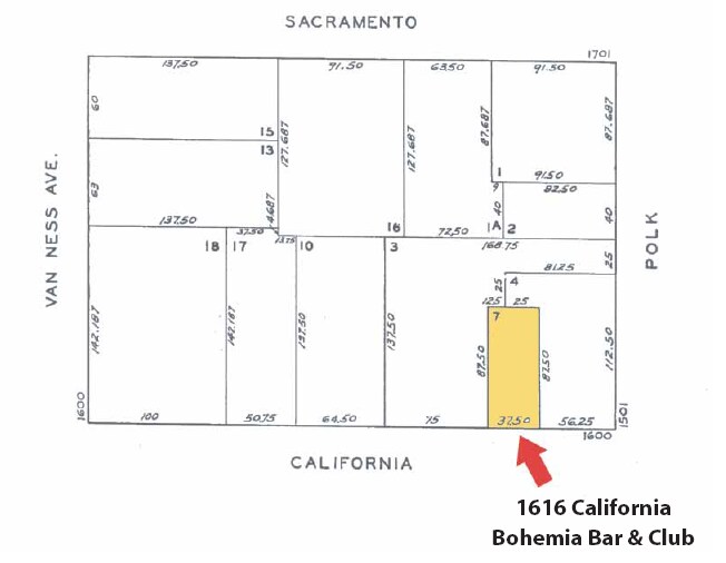 1616-1624 California St, San Francisco, CA à louer - Plan cadastral - Image 2 de 17