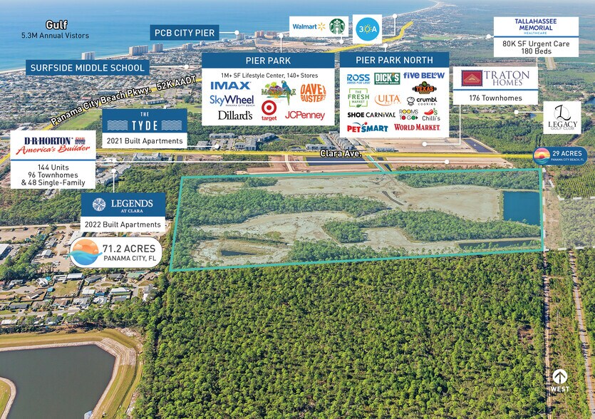 Clara, Panama City Beach, FL à vendre - Aérien - Image 3 de 5