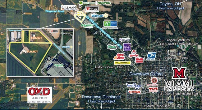 Plus de détails pour 2 Parcel Retail Development Opportunity – à vendre, Oxford, OH