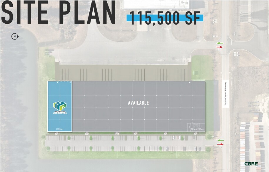 553 Trade Center Pkwy, Summerville, SC à louer - Plan de site - Image 2 de 18