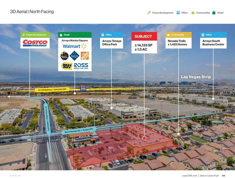 7315 W Warm Springs Rd, Las Vegas, NV à louer - Photo du bâtiment - Image 3 de 7