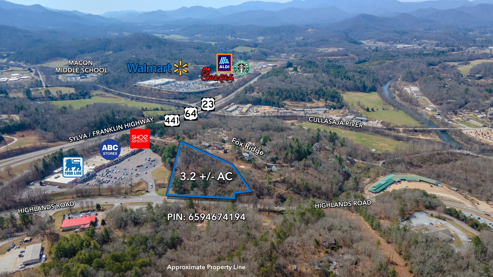 1011 Highlands Rd, Franklin, NC à vendre Aérien- Image 1 de 7