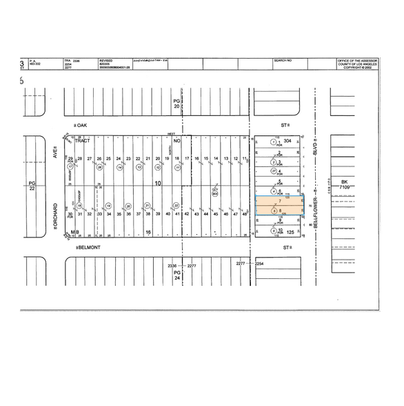 16525-16531 Bellflower Blvd, Bellflower, CA for lease - Plat Map - Image 2 of 2