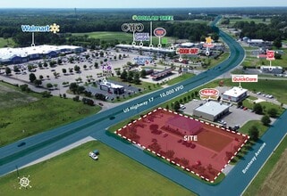 1227 Brentway Ave, Williamston, NC - Aérien Vue de la carte