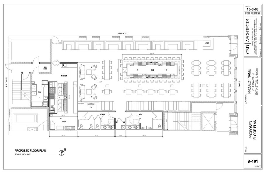 616 Davis St, Evanston, IL à louer - Plan d’étage - Image 3 de 8