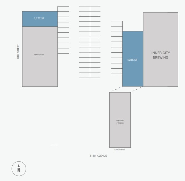 822 11th Ave SW, Calgary, AB à louer - Plan de site - Image 2 de 3