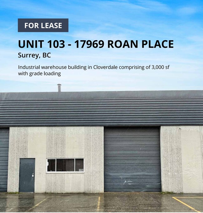 More details for 17969 Roan Pl, Surrey, BC - Industrial for Lease