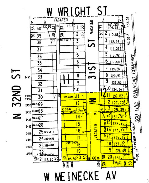 3100 W Meinecke Ave, Milwaukee, WI à vendre - Plan cadastral - Image 1 de 1