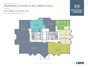 801 K St, Sacramento, CA à louer Plan d’étage- Image 2 de 2