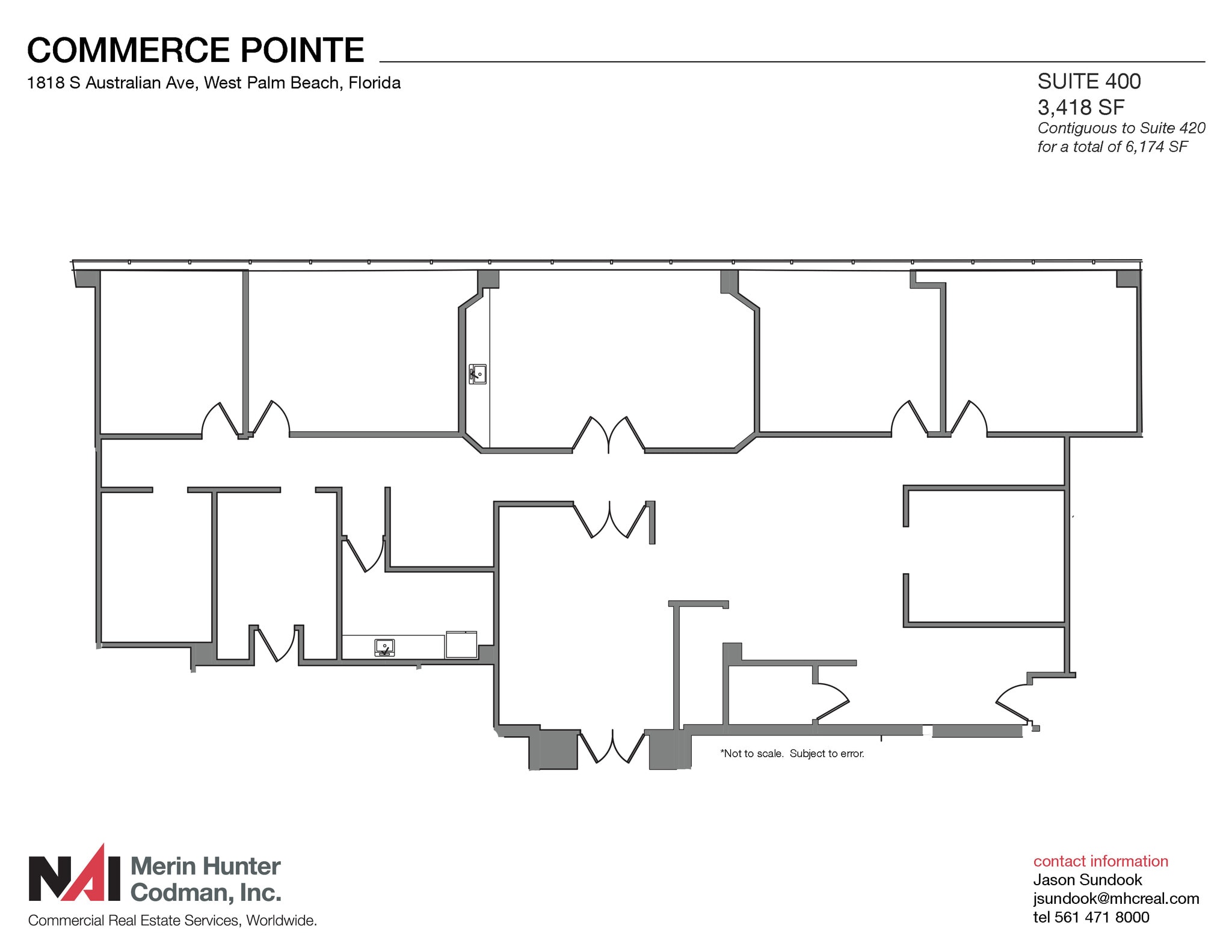1818 S Australian Ave, West Palm Beach, FL for lease Floor Plan- Image 1 of 2