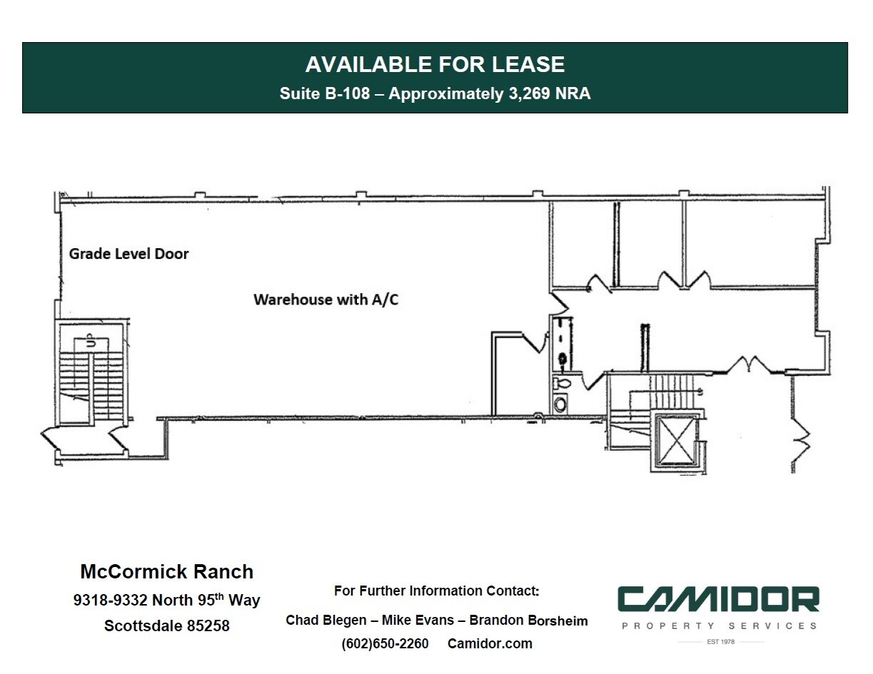 9332 N 95th Way, Scottsdale, AZ for lease Floor Plan- Image 1 of 1