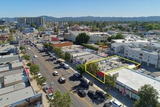 5641-5645 Lankershim Blvd, North Hollywood, CA - AERIAL  map view