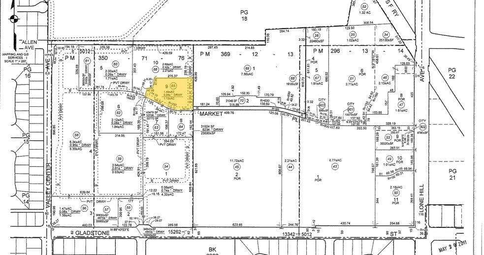 1357 E Gladstone St, Glendora, CA à louer - Plan cadastral - Image 2 de 3