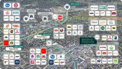 4025 Taylorsville Rd, Louisville, KY - AERIAL map view