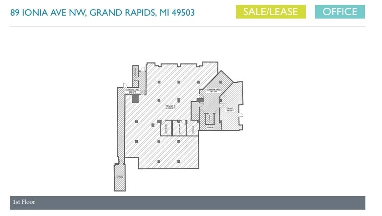 89 Ionia Ave NW, Grand Rapids, MI for lease Floor Plan- Image 1 of 1