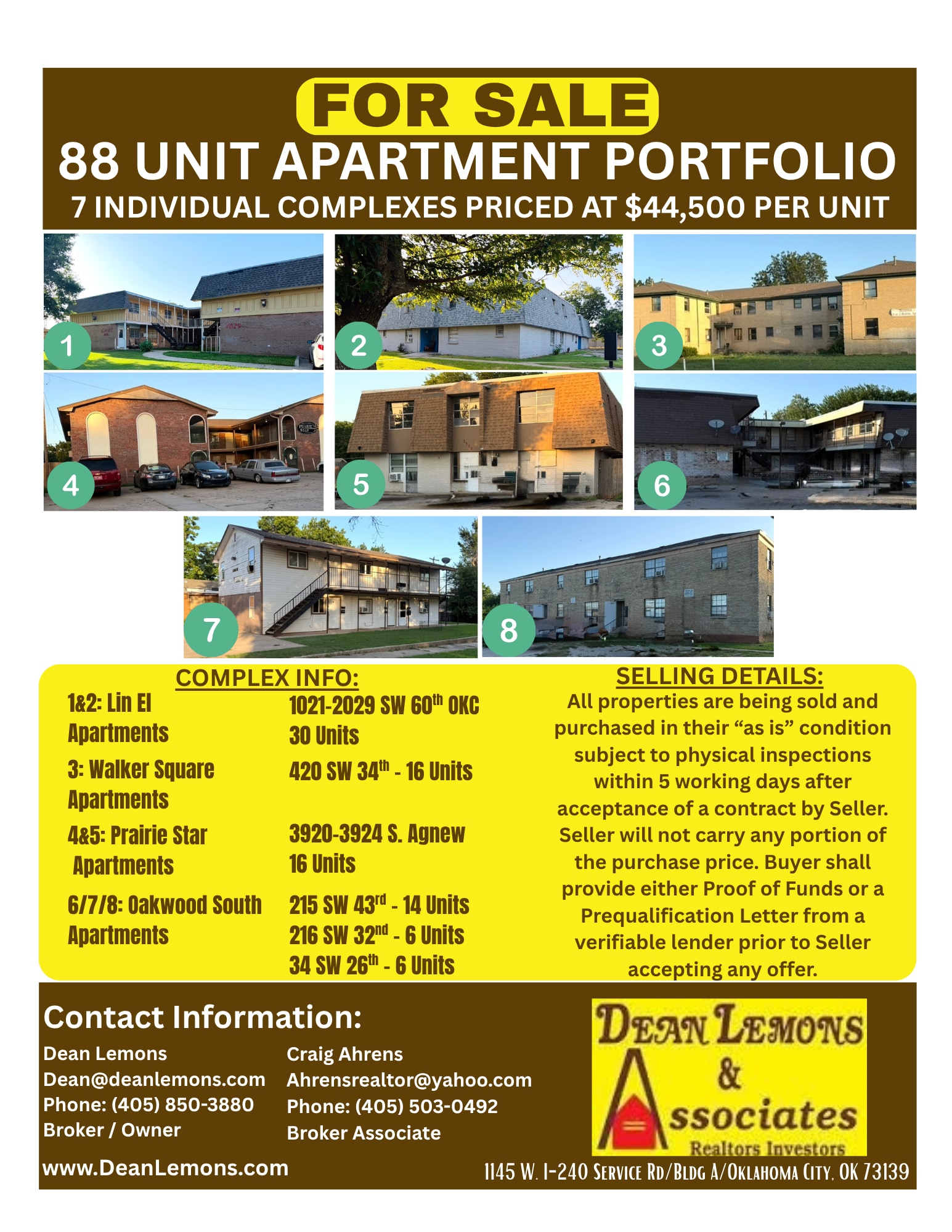 88 Unit Apartment Portfolio portfolio of 6 properties for sale on LoopNet.ca Other- Image 1 of 2