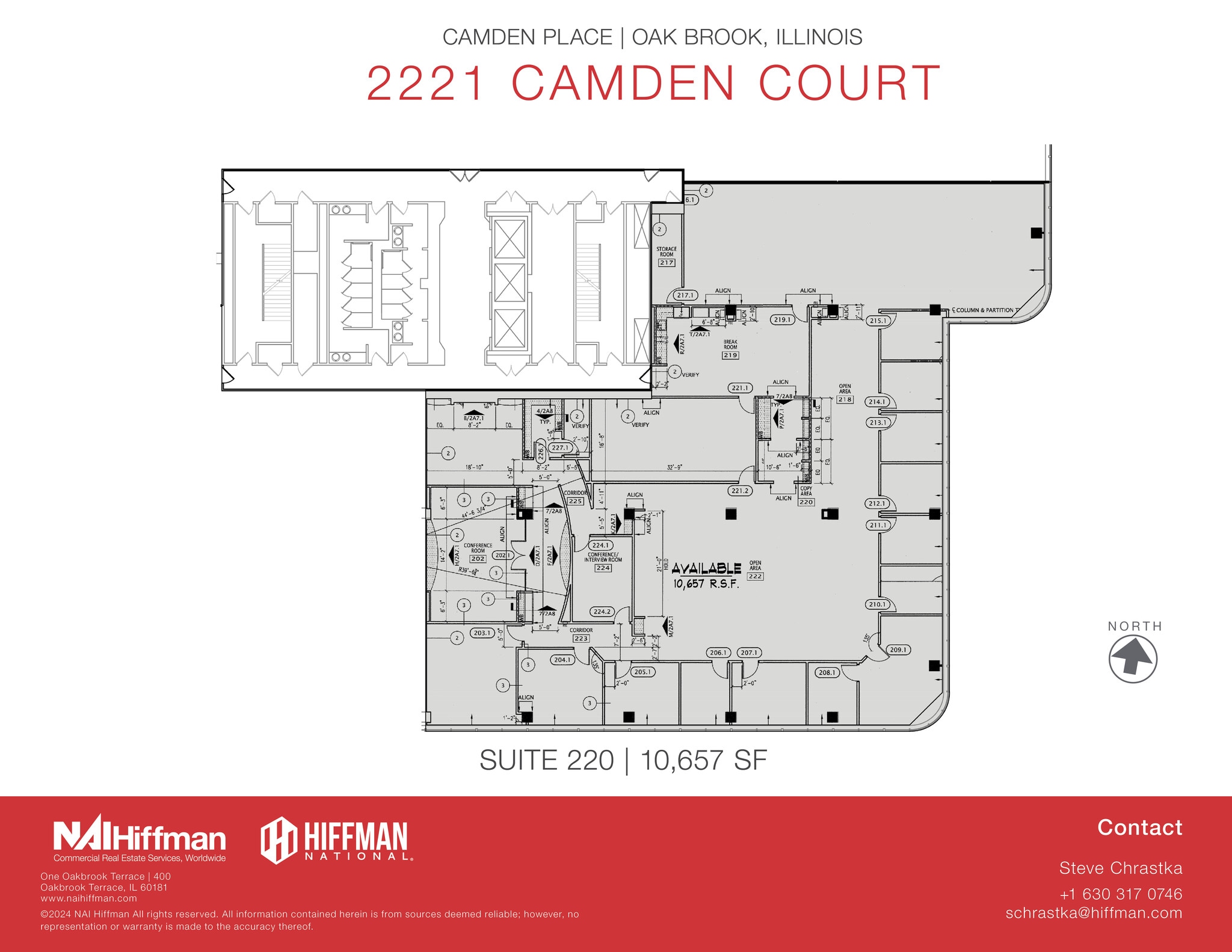 2221 Camden Ct, Oak Brook, IL for lease Floor Plan- Image 1 of 2