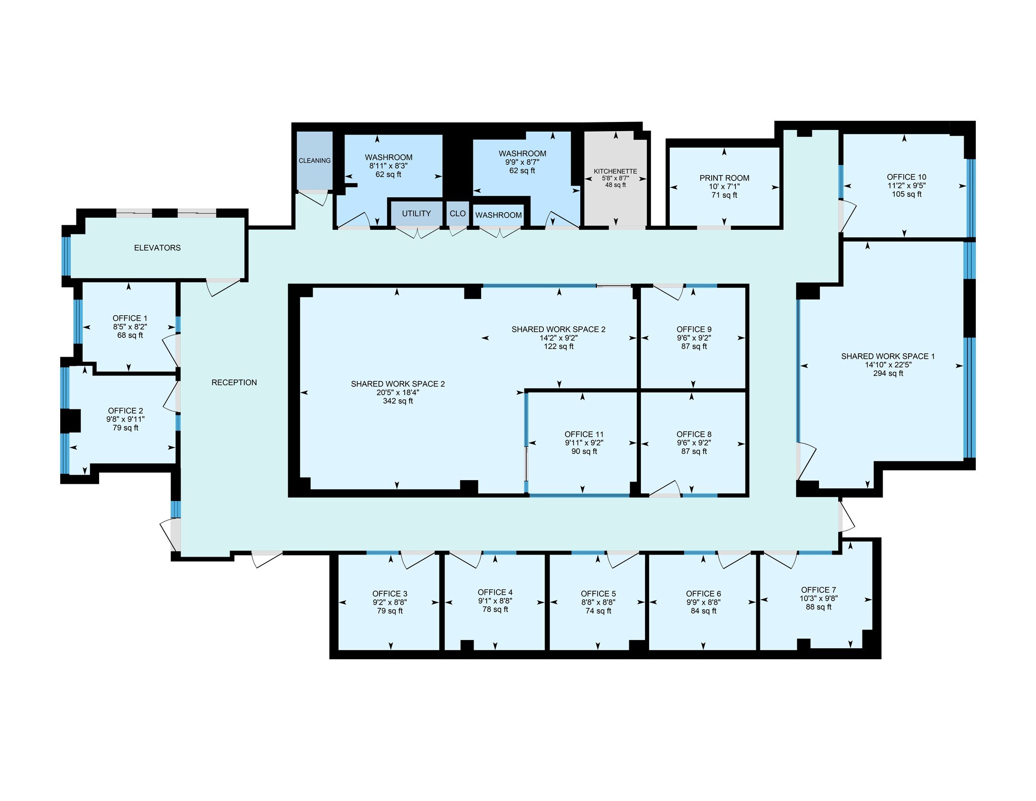 730 11th St NW, Washington, DC à louer Plan de site- Image 1 de 5