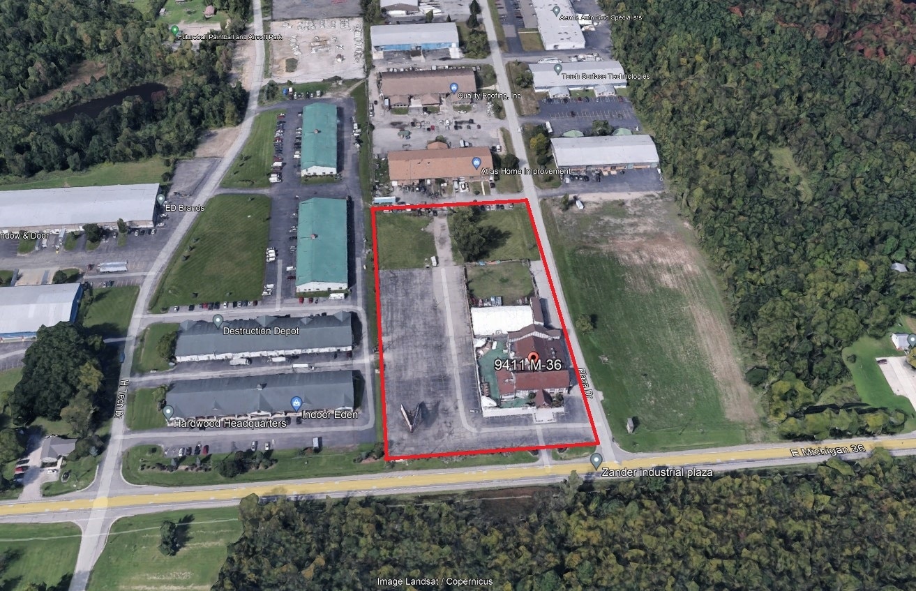9411 E MI State Road 36, Whitmore Lake, MI for sale Aerial- Image 1 of 2