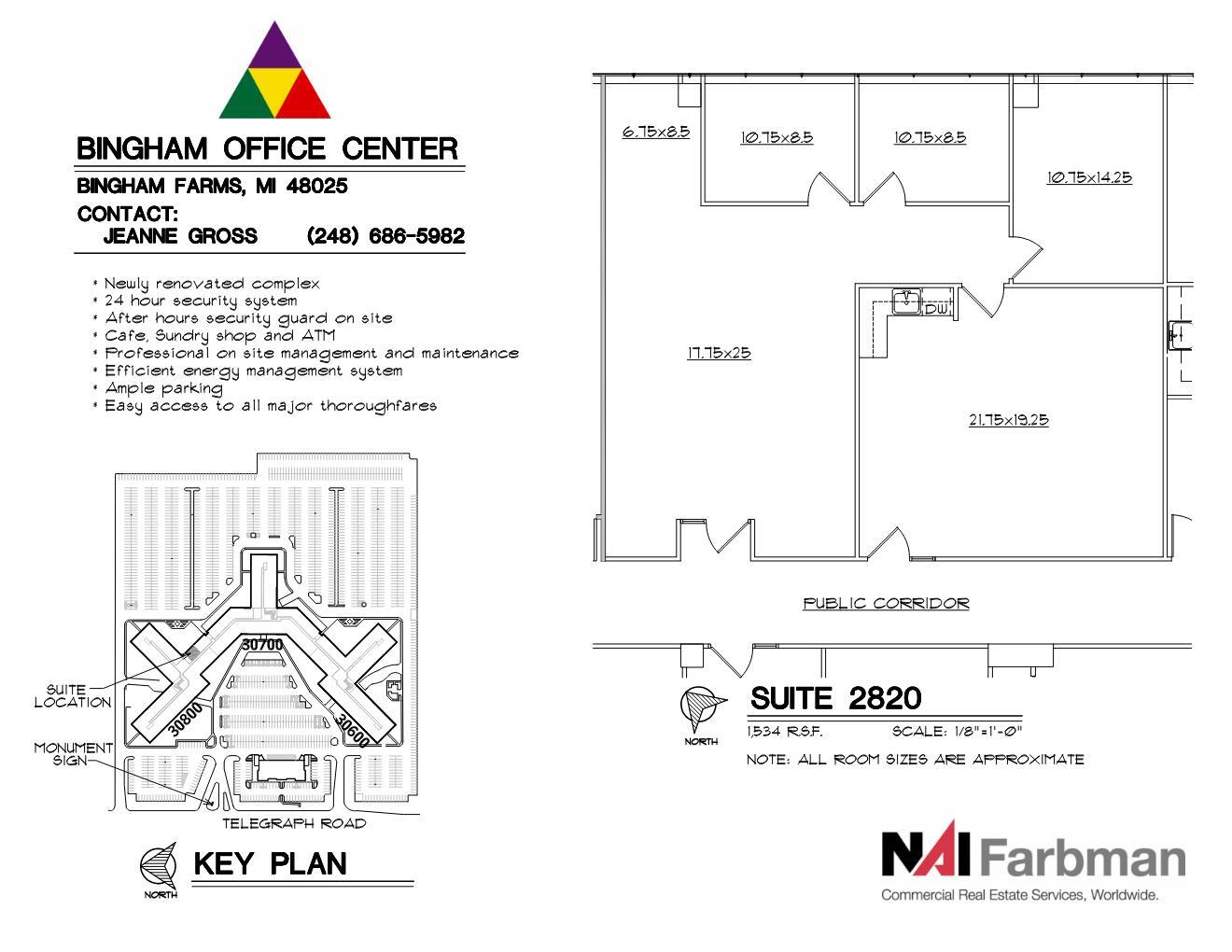 30600-30700 - 30800 Telegraph Rd, Bingham Farms, MI for lease Floor Plan- Image 1 of 1