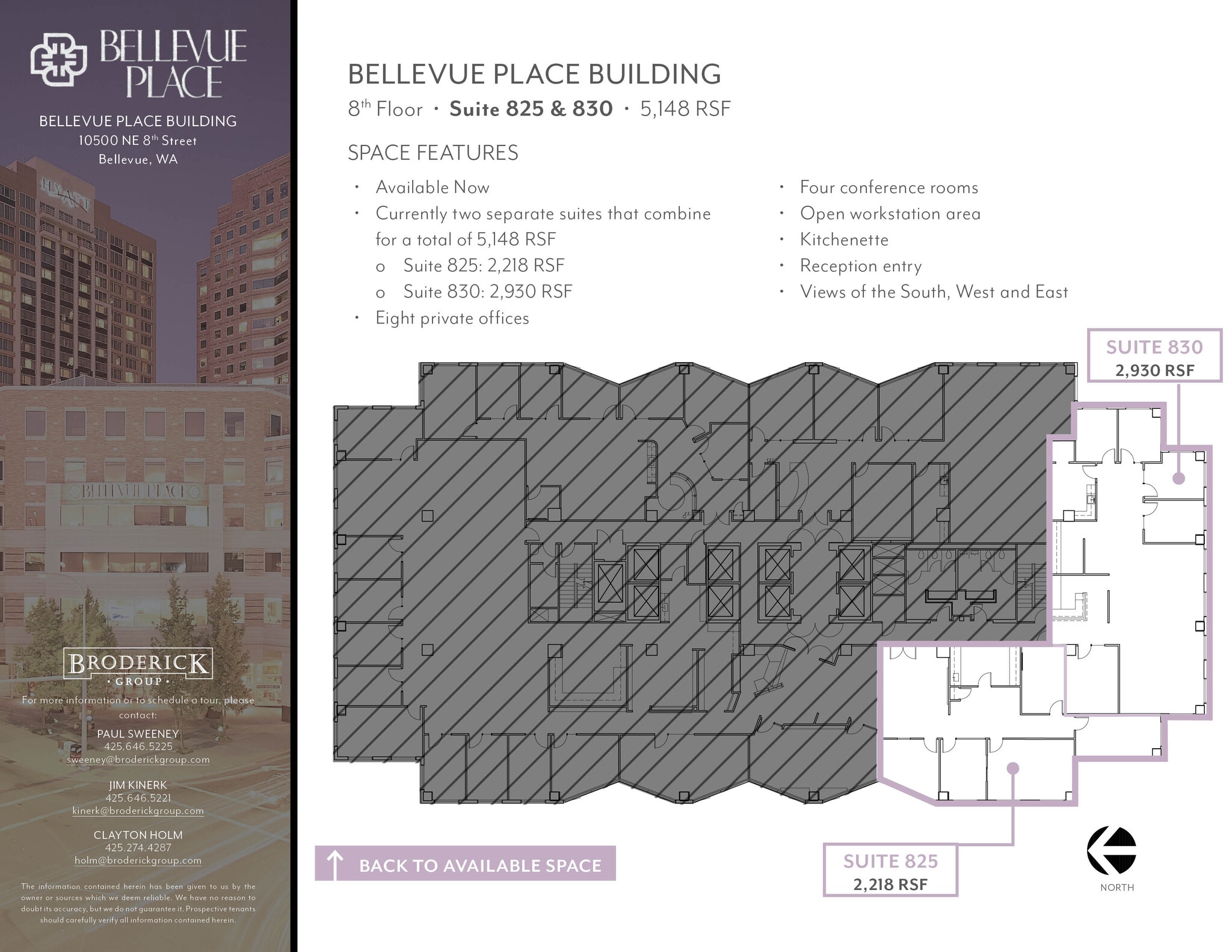 10500 NE 8th St, Bellevue, WA for lease Floor Plan- Image 1 of 2