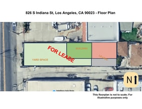 826 S Indiana St, Los Angeles, CA à louer Plan d’étage- Image 1 de 6